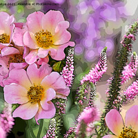 Buy canvas prints of Pink Petals by Betty LaRue