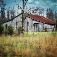 Buy canvas prints of Old Barn by Betty LaRue