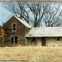 Buy canvas prints of Old Abandoned Farm House by Betty LaRue