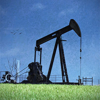Buy canvas prints of Oil Pump Jack by Betty LaRue
