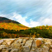 Buy canvas prints of Adirondack Autumn by Betty LaRue
