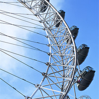 Buy canvas prints of The London Eye by VICTORIA HENDRICK