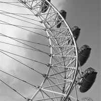 Buy canvas prints of The London Eye by VICTORIA HENDRICK