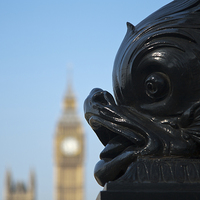 Buy canvas prints of Fish Poking Tongue at Big Ben by Adam Withers