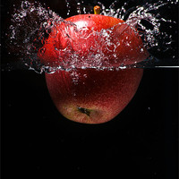 Buy canvas prints of Apple Splash by Alan Todd