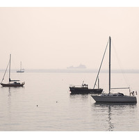 Buy canvas prints of Boats at Kingsand by Andrew Roland