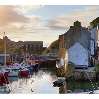Buy canvas prints of Polperro by Andrew Roland