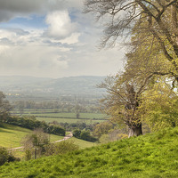 Buy canvas prints of Cotswolds Landscape in Spring by Andrew Roland