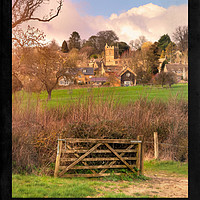 Buy canvas prints of Cotswolds Railway Poster by Andrew Roland