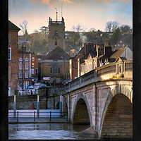 Buy canvas prints of Worcestershire Railway Poster by Andrew Roland