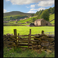 Buy canvas prints of Yorkshire Dales Railway Poster by Andrew Roland