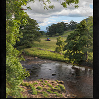 Buy canvas prints of Yorkshire Dales Railway Poster by Andrew Roland