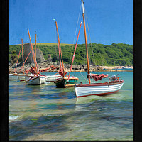 Buy canvas prints of Devon Railway Poster by Andrew Roland