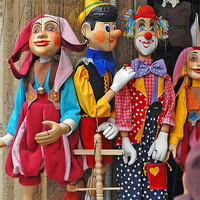 Buy canvas prints of String Puppets Prague by Nigel Matthews