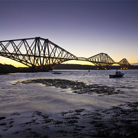 Buy canvas prints of Forth Rail Bridge sunrise by James Marsden