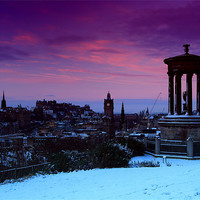 Buy canvas prints of Edinburgh sunrise by James Marsden