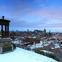 Buy canvas prints of Edinburgh in the snow by James Marsden