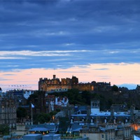 Buy canvas prints of Edinburgh castle tattoo by James Marsden