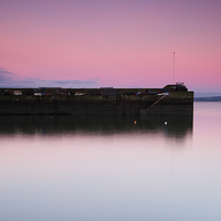 Buy canvas prints of Newhaven harbour sunrise by James Marsden