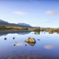 Buy canvas prints of Lochan na h-Achlaise by James Marsden