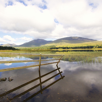 Buy canvas prints of  Loch Tulla reflections by James Marsden