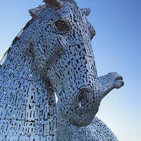Buy canvas prints of  The Kelpies by James Marsden