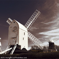 Buy canvas prints of Jack and Jill Windmills Clayton by Allan Philip