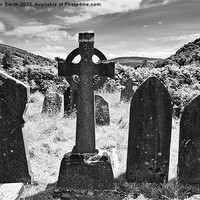 Buy canvas prints of Celtic cross in Glendalough by Kathleen Smith (kbhsphoto)