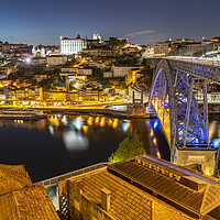 Buy canvas prints of Dom Luís I Bridge over Douro river Porto by peter schickert