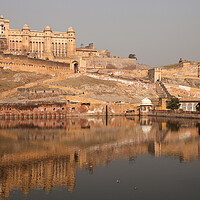 Buy canvas prints of Amber Fort Jaipur by peter schickert
