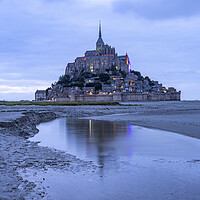 Buy canvas prints of Mont Saint-Michel by peter schickert