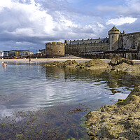 Buy canvas prints of Saint Malo, Brittany by peter schickert