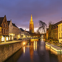 Buy canvas prints of Church of Our Lady  Bruges by peter schickert