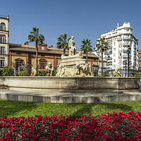 Buy canvas prints of Híspalis Fountain Seville by peter schickert