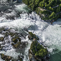 Buy canvas prints of Rhine Falls Switzerland by peter schickert