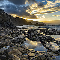 Buy canvas prints of Sunset at El Hierro by peter schickert
