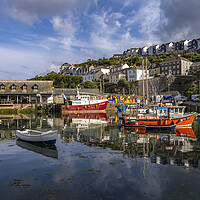 Buy canvas prints of Mevagissey in Cornwall by peter schickert
