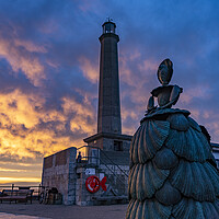 Buy canvas prints of Margate at sunset by peter schickert