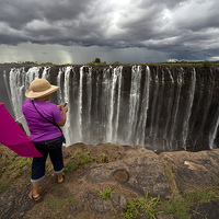 Buy canvas prints of Victoria Falls, Zimbabwe, by peter schickert