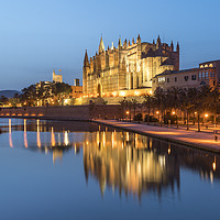 Buy canvas prints of Cathedral in Palma by peter schickert