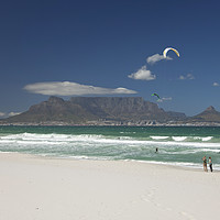 Buy canvas prints of Bloubergstrand  and Cape Town  by peter schickert