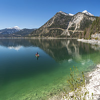 Buy canvas prints of  Lake Walchen, Bavaria by peter schickert