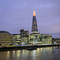 Buy canvas prints of Cityhall and Shard by peter schickert