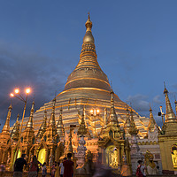 Buy canvas prints of Shwedagon Pagoda by peter schickert