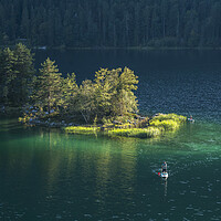 Buy canvas prints of Lake Eibsee, Bavaria by peter schickert