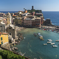 Buy canvas prints of Vernazza, Cinque Terre by peter schickert
