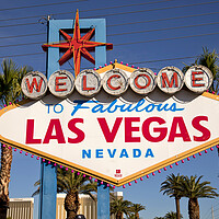 Buy canvas prints of Welcome to fabulous Las Vegas by peter schickert