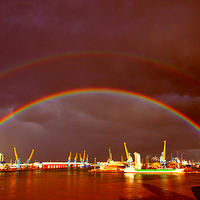 Buy canvas prints of  Over The Rainbow by Nick Wardekker