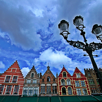 Buy canvas prints of  Brugge Market Square by Nick Wardekker