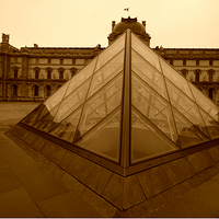 Buy canvas prints of  Musee du Louvre  by Nick Wardekker